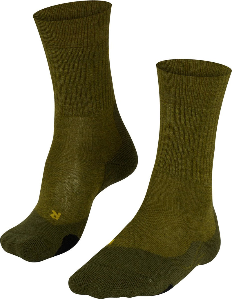 Falke tk2 wool anti-blaar dik wol functioneel materiaal wandelsokken heren groen - maat 44-45