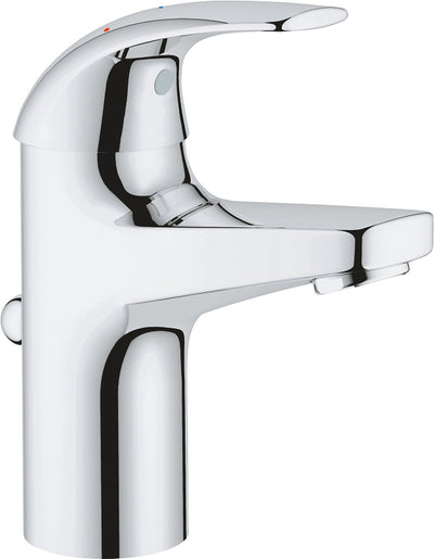 Grohe quickfix start curve wastafelkraan - ecojoy - met waste - chroom - waterbesparend