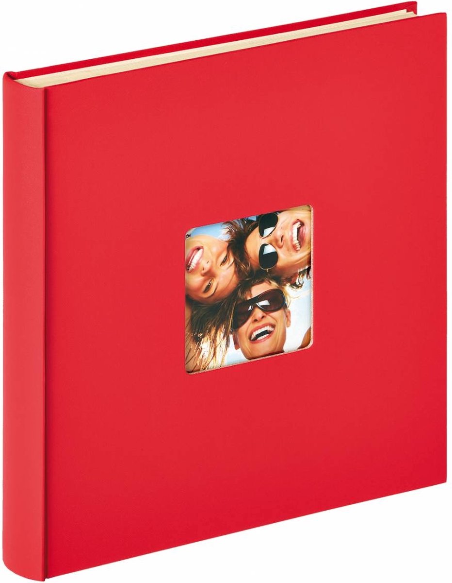 Walther sk-110-r fun - zelfklevend album - formaat 33 x 34 cm - rood