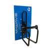Messingschlager m-wave bidonhouder aluminium zwart met beschermdoppen