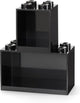 Lego - wandschap brick 4 en 8 - polypropyleen - zwart