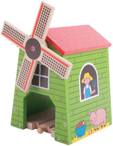 Bigjigs houten treinbaan windmolen - afbeelding 1