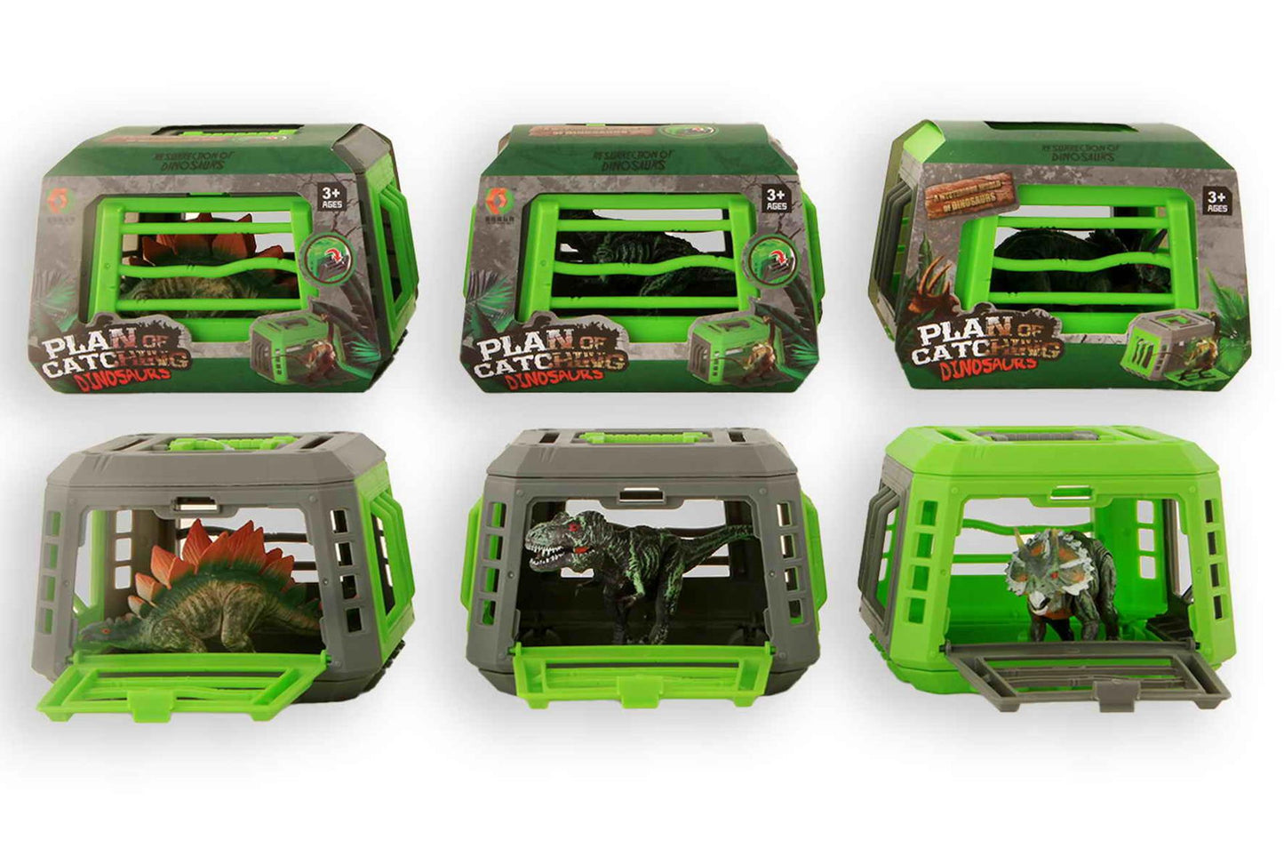 Kidsfun dino in kooi 13cm