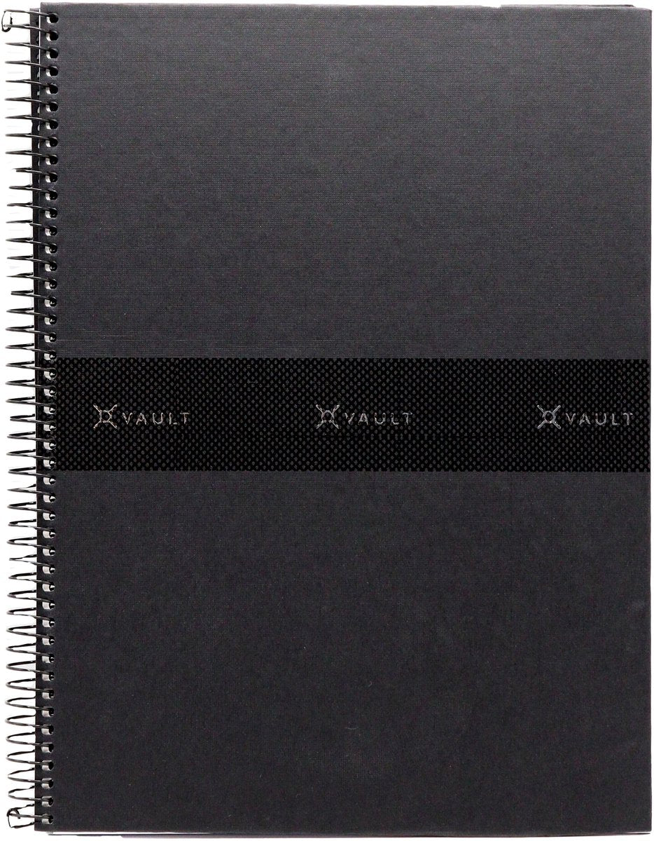 Kangaro ancor spiraalblok - vault - formaat a4 - hardcover - met ruit 5mm - 2 stuks