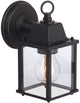 Brilliant irvin - buiten wandlamp - transparant;zwart