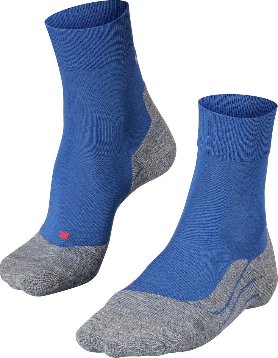 Falke ru4 anti-blaar katoen functioneel materiaal hardloopsokken heren blauw - maat 44-45