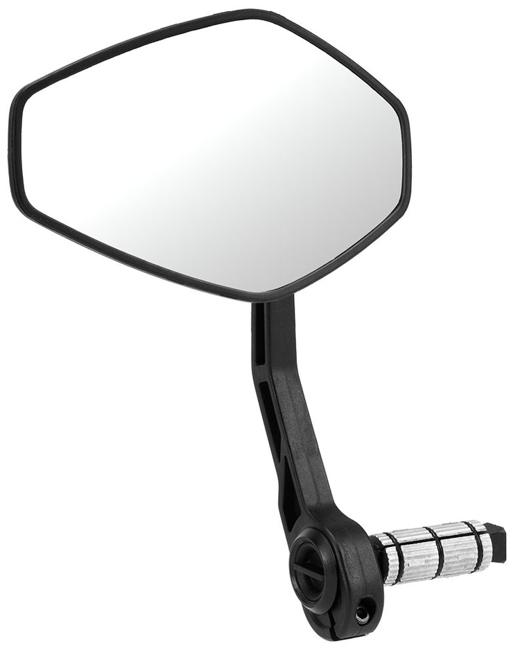 Acid fietsspiegel pro - spiegel voor op de fiets e-bike - groot spiegeloppervlak - 1 stuk - aluminium staal - zwart