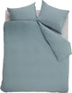 Ambiante cotton uni dekbedovertrek - effen - lits-jumeaux - 240x200 220 cm - blauw