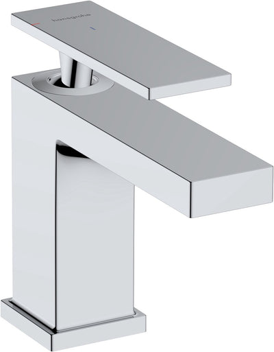 Hansgrohe tecturis e - wastafelkraan - ééngreeps bediening - coolstart energiebesparend - zonder waste - 80mm maat - chroom