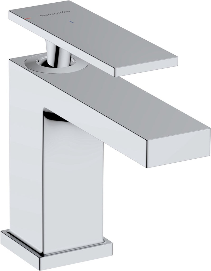 Hansgrohe tecturis e - wastafelkraan - ééngreeps bediening - coolstart energiebesparend - zonder waste - 80mm maat - chroom