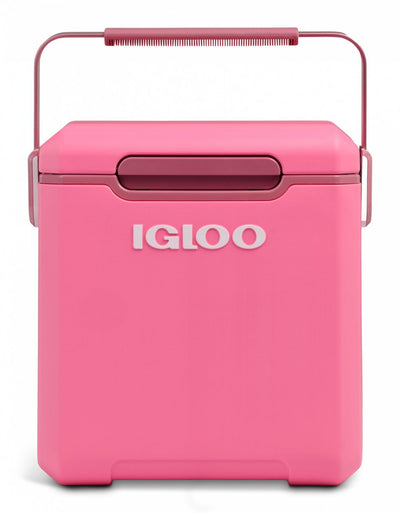 Igloo tag-a-long too highrise koelbox - geïsoleerd - lekvrij - dekselvergrendeling - roze