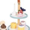 Small foot - houten speeleten etagere met cupcakes, 13dlg.