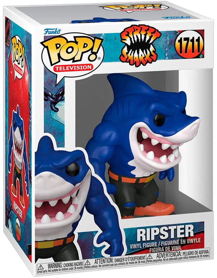 Funko street sharks pop! television vinyl figure ripster 9 cm pop! figuur