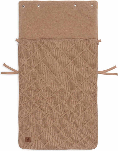 Jollein - baby voetenzak groep 0+ 3 5 punts - check knit biscuit