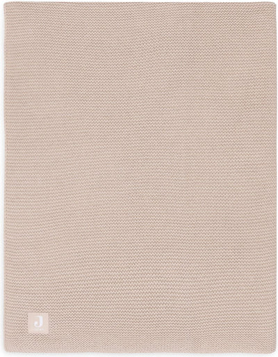 Jollein - deken wieg 75x100cm - wiegdeken, wiegdekentje, dekentje baby - basic knit - basic knit - wild rose