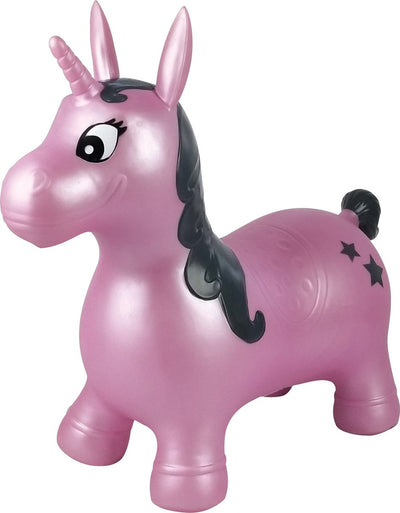 Lexibook opblaasbare springunicorn met pluche pak