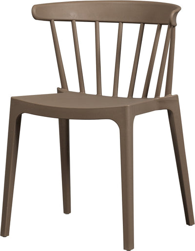 Woood bliss eetkamerstoel tuinstoel - plant fiber - bruin - 75x52x53