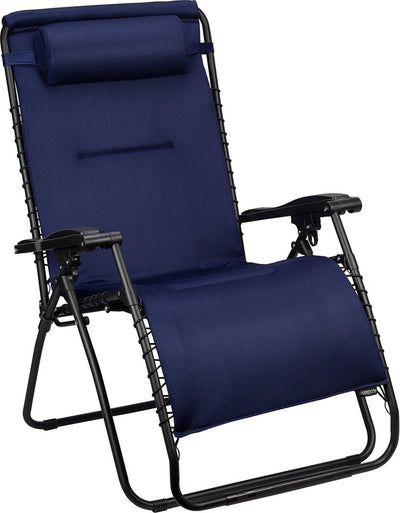 Abbey camp campingstoel - tuinstoel - gevoerd 3d mesh - marineblauw