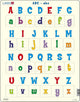 Larsen hoofdletters en kleine letters – puzzel – leren lezen – letters – educatieve legpuzzel voor kinderen – 26 stukjes – gemaakt in noorwegen – extra dikke 2,5 mm stukjes – tray met vaste rand