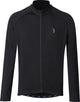 Bbb cycling transition lange mouwen fietsshirt heren en dames - 10-15 °c - mtb en wielrenshirt met 3 achterzakken - zwart