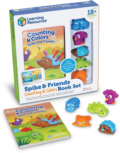 Learning resources educatief boek spike and friends kleuren en tellen karton. - 3+