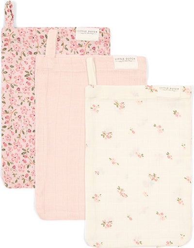 Little dutch washandjes set - roze - fairy garden