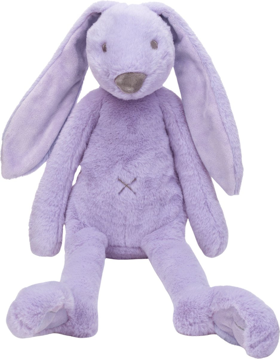 Happy horse recycled konijn richie knuffel 58 cm - lila - baby knuffel
