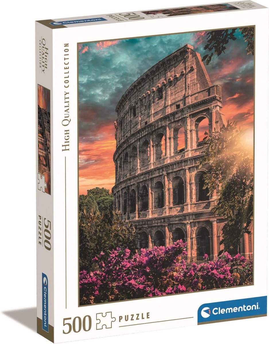 Clementoni - puzzel - 500 stukjes - flavian amphitheatre - puzzel voor volwassenen