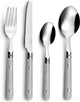 Amefa bestekset saxo 16 onderdelen metaal tweekleurig 6 stuks (25 cm)