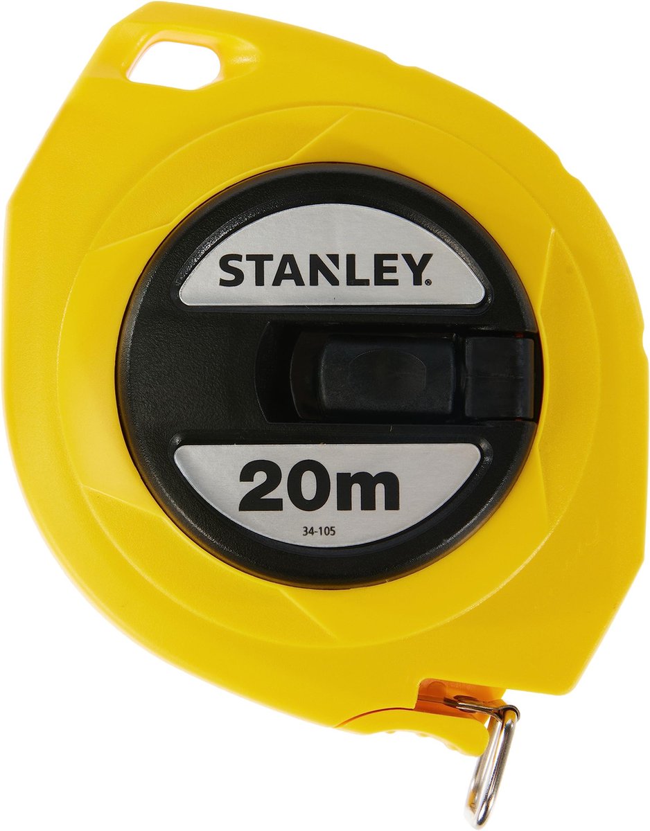 Stanley landmeter staal 20m - 9.5mm gesloten kast
