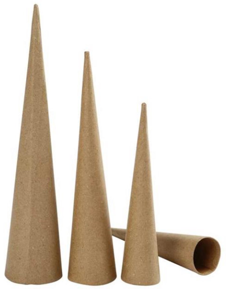 Creativ company cc kegels 3 stuks h: 20-25-30 cm