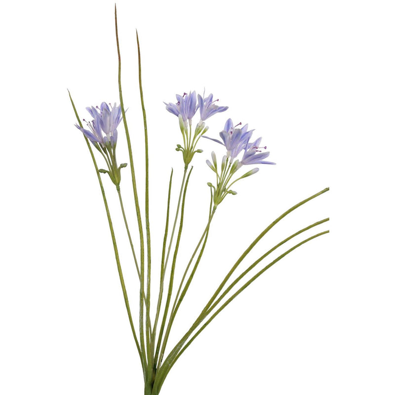 Roberts collection kunstgras met bloemen blauw 75cm