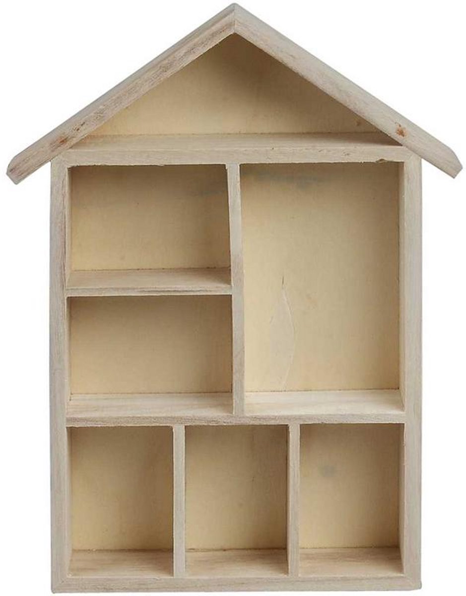 Creativ company cc houten letterhuis 30x22x3,5 cm