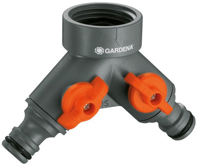 Gardena 2-weg-waterverdeler kraanstuk (grijs oranje, 940-20)