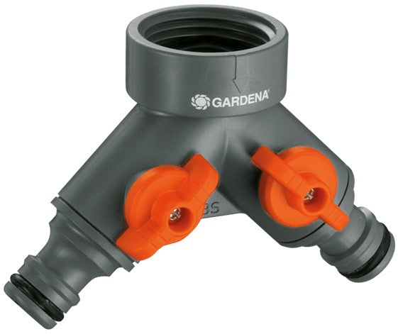 Gardena 2-weg-waterverdeler kraanstuk (grijs oranje, 940-20)