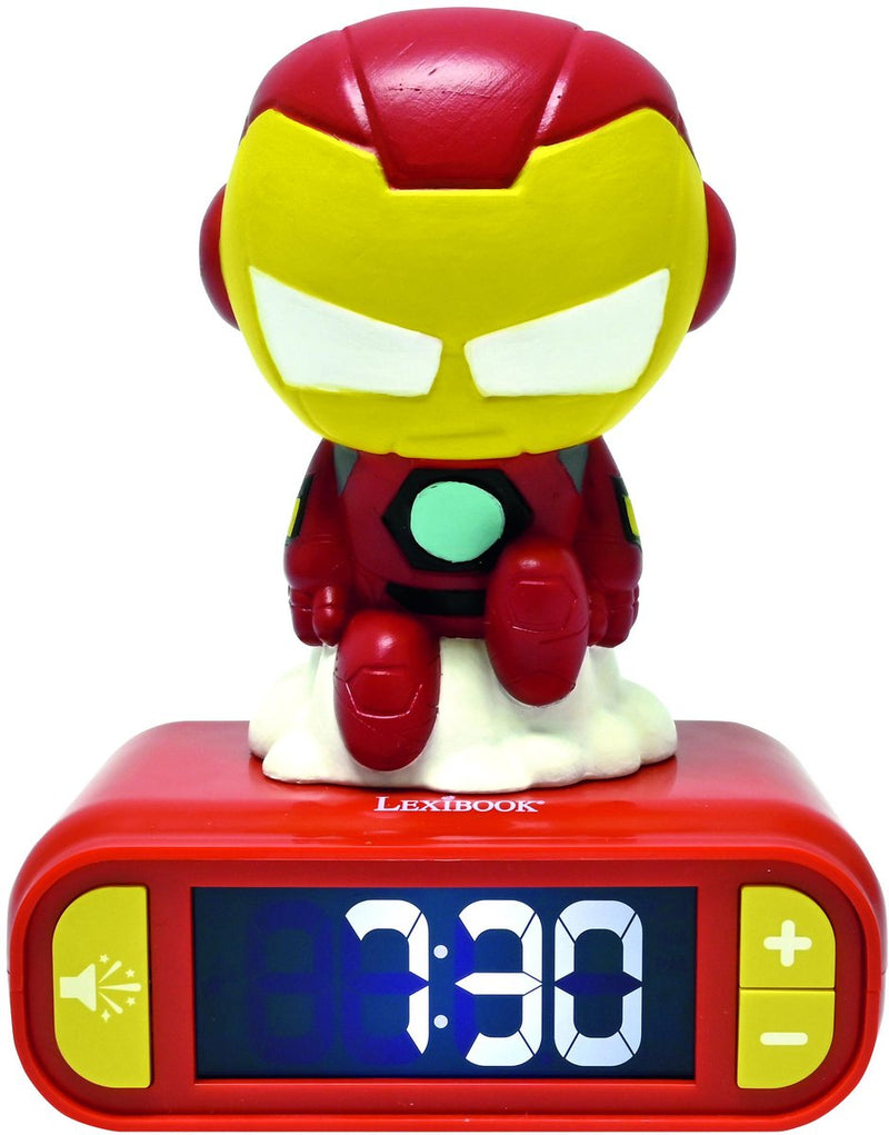 Lexibook iron man nachtlampje wekker met geluiden
