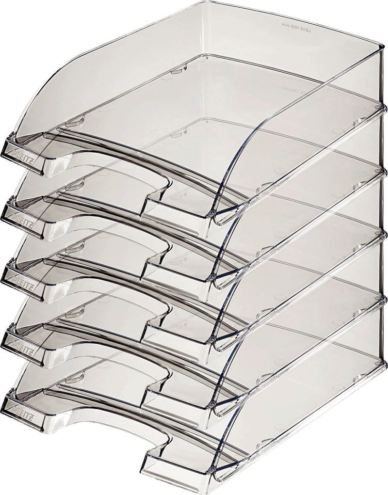 Leitz brievenbak plus a4 transparant rookglas | 5 stuks