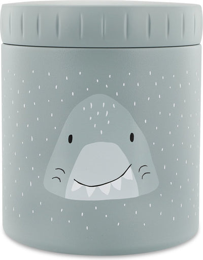 Trixie thermos container - mr. shark - thermo lunchpot voor kinderen - 500 ml - rvs lunchbox - blauw