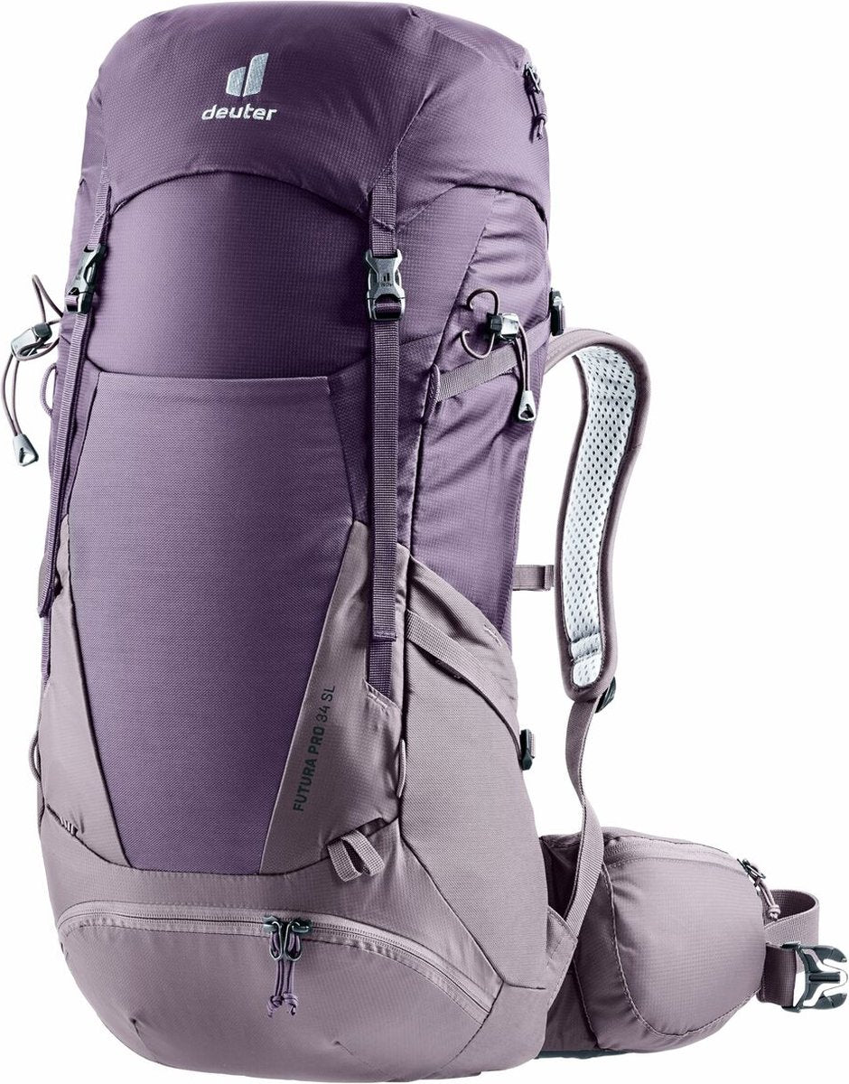 Merkloos sans marque wandelrugzak deuter futura pro paars 34 l