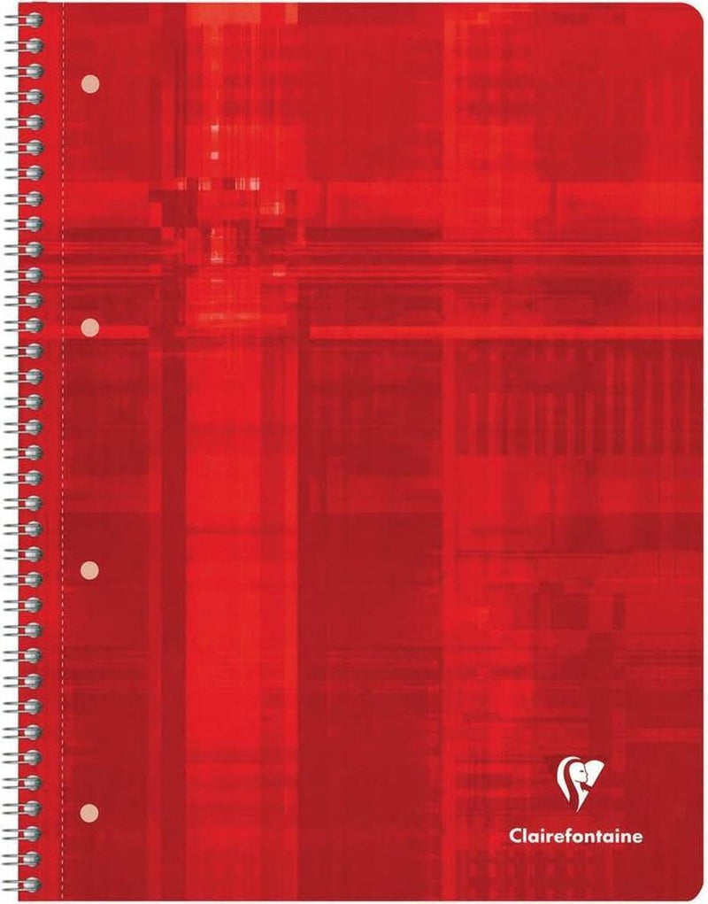Clairefontaine collegeblok 8252c din a4 blauw geruit 90 g m²