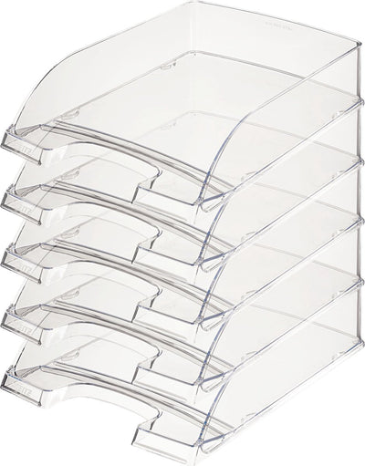 Leitz brievenbakje plus 5226 transparant 5 stuks