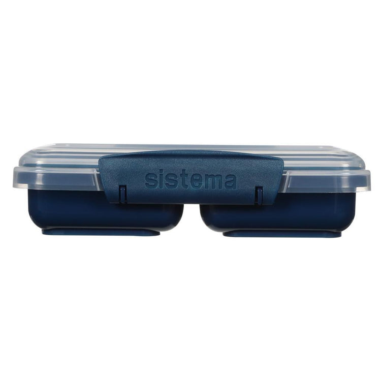 Sistema snack meeneem doos 2 vakken 350 ml assorti blauw lichtblauw