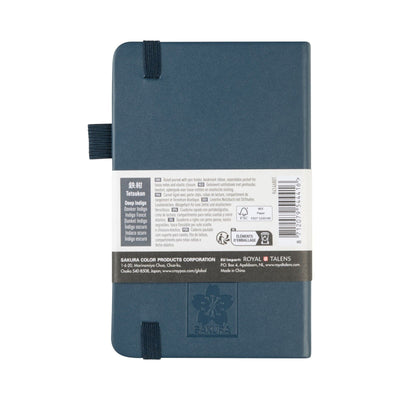 Sakura • notebook ruled 9x14cm deep indigo