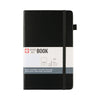 Sakura • notebook squared 13x21cm black