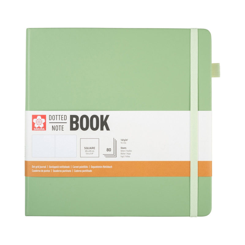 Sakura • notebook dotted 20x20cm pale patina