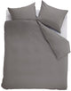 Ambiante cotton uni dekbedovertrek - effen - lits-jumeaux xl - 260x200 220 cm - grijs