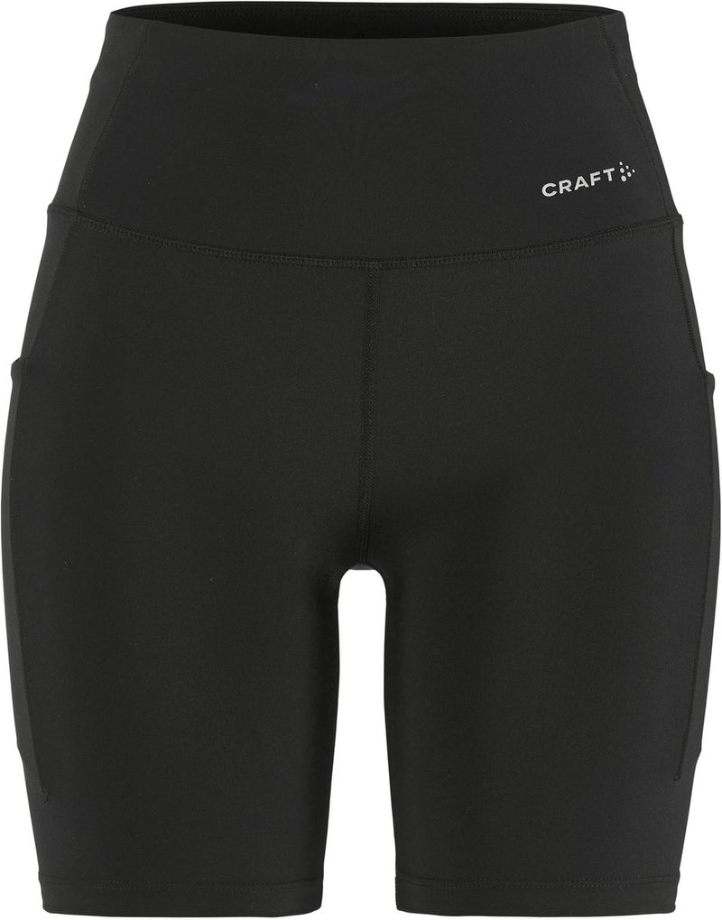 Craft essence short tights 3 w dames sportlegging - zwart xl