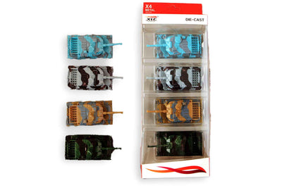 Tank pull back die-cast 9cm set a 4