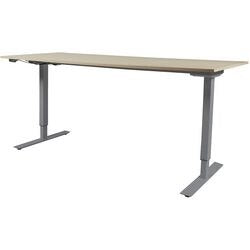 Zit-sta bureau schaffenburg lectro basic 180x180 eiken