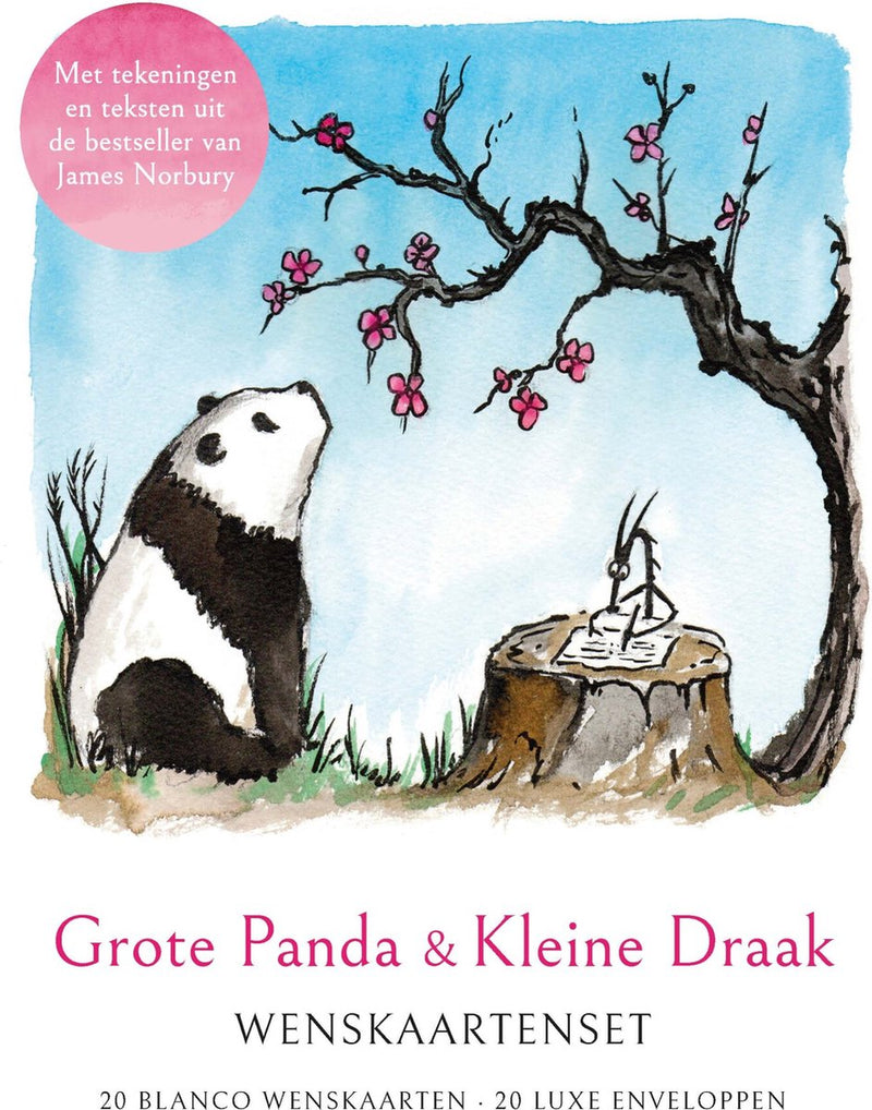 James norbury grote panda kleine draak - wenskaartenset
